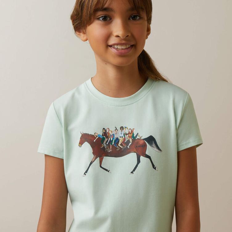 Ariat Shirt Youth Harmony-aqua foam