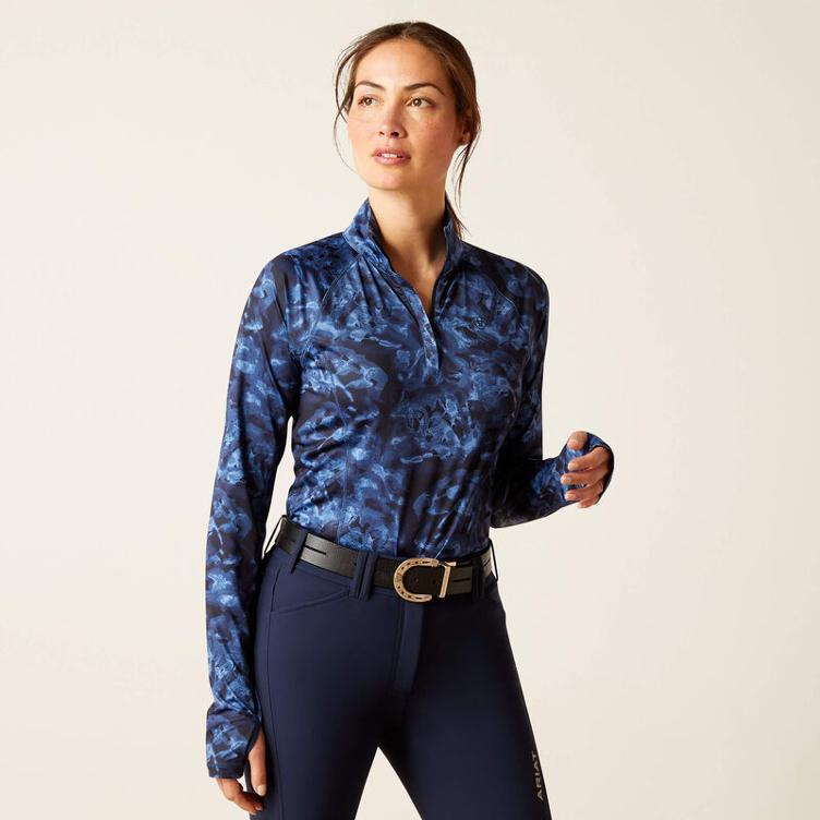 Ariat 1/4 Zip Shirt Lowell 2.0-stormy skies