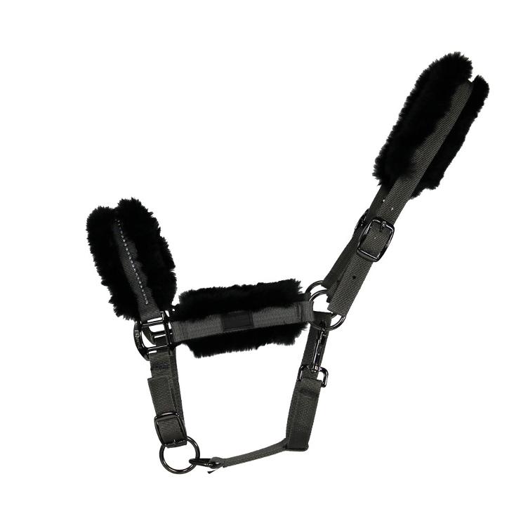 Equest Halfter Vario Illusion Crystal - anthracite strass black