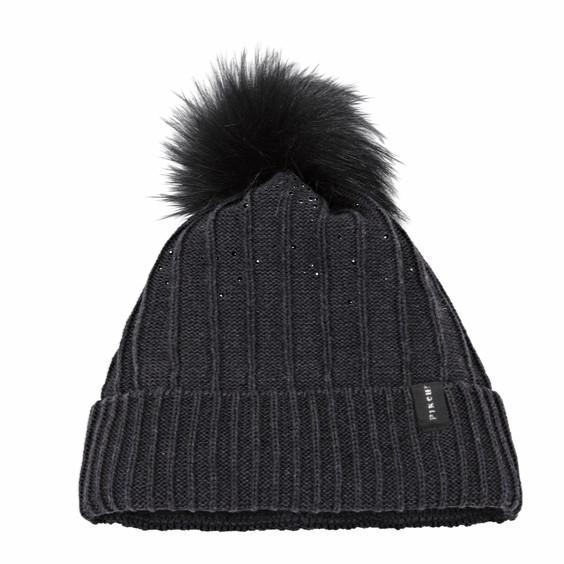 Pikeur Mütze mit Strass-anthra melange
