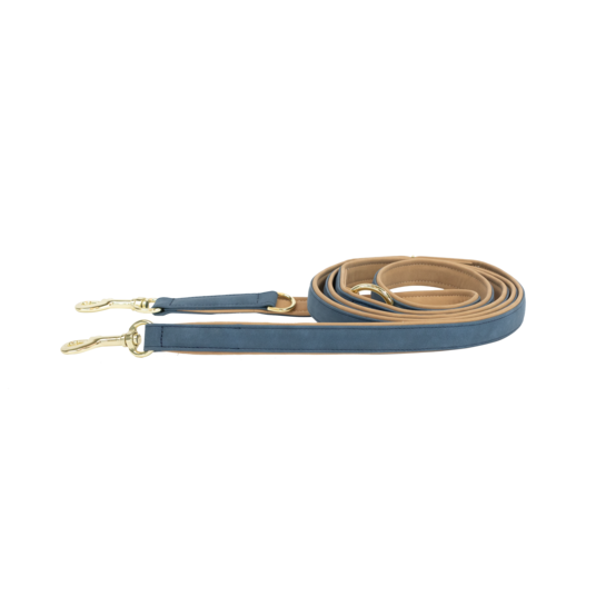 Leine vegan Leder-navy/beige 250cm