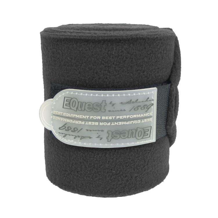 Equest Bandagen Alpha Fleece Regular 4er Set - anthracite