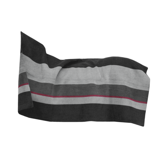 Kentucky Abschwitzdecke Square Stripes heavy 210x200cm-black/grey