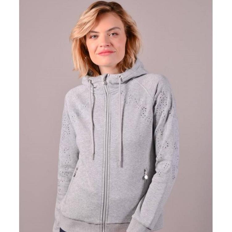 Harcour Hoodie Sweater Sweet-grey melange