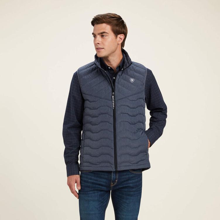 Ariat Down Vest Men-charcoal heather