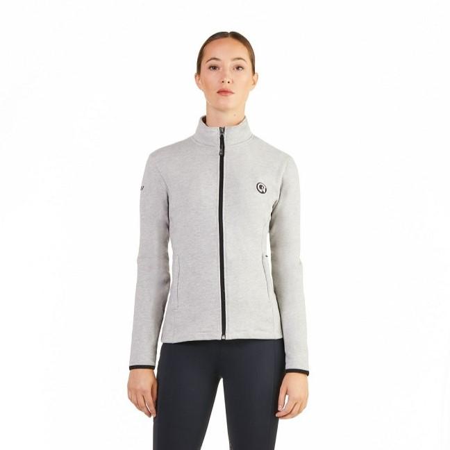 Ego 7 Sweatshirt Women Zip water resistant-grey melange