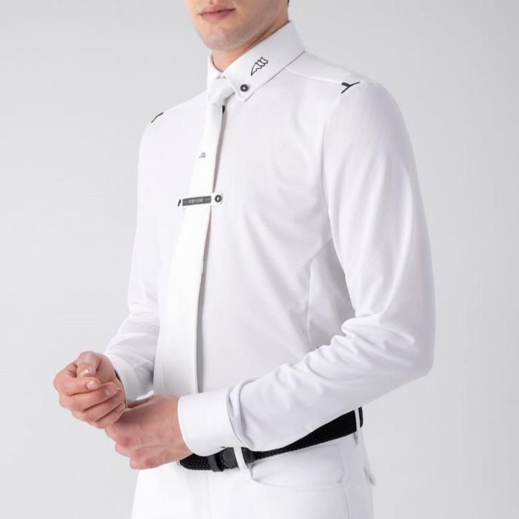 Equiline Turniershirt Herren Curtiek-weiss