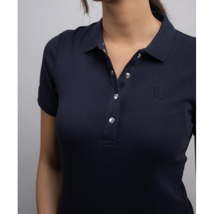 Harcour Poloshirt Poly SS-navy
