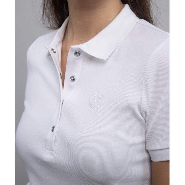 Harcour Poloshirt Poly SS-white