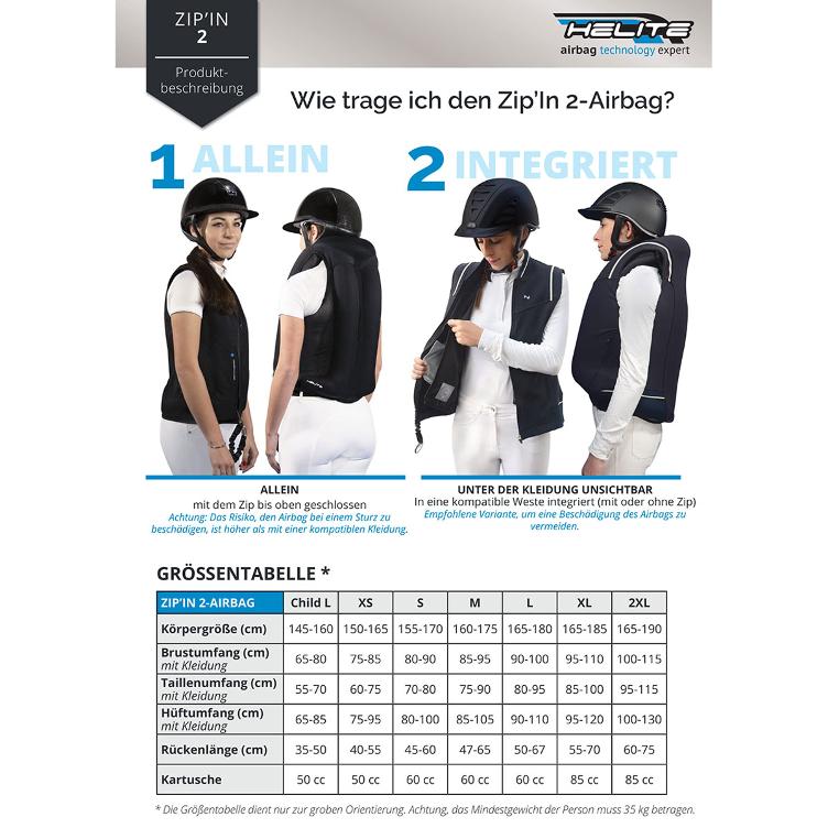 Helite Airbag Zip`In 2 Airjacket - 6