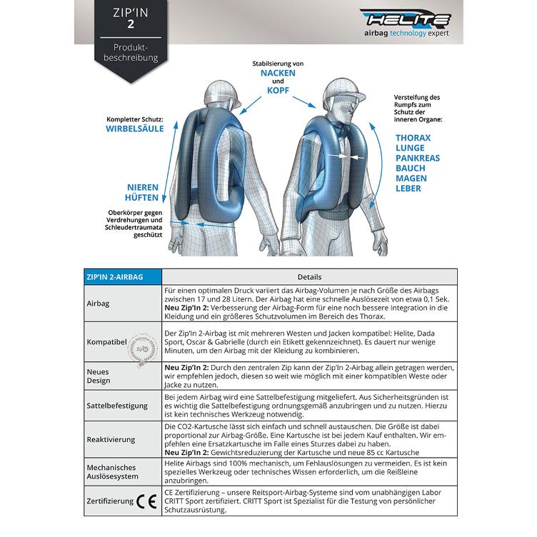 Helite Airbag Zip`In 2 Airjacket - 7