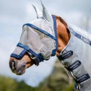 Horseware Rambo Plus Flymask-silver/navy